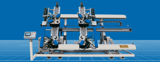 斷橋鋁門窗全自動四頭數(shù)控組角機